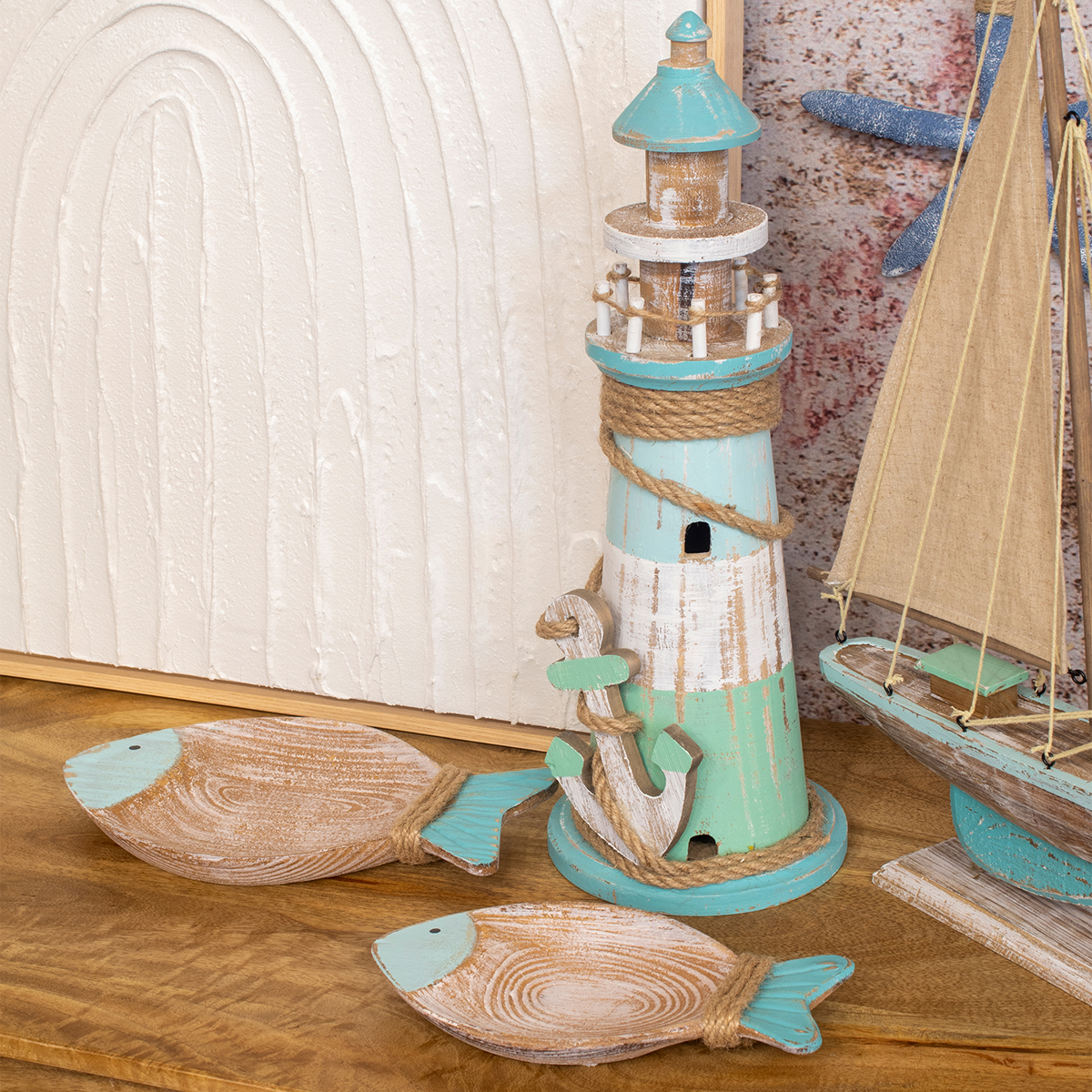 Vassoio a forma di pesce in MDF, 20,5 cm - immagine 3