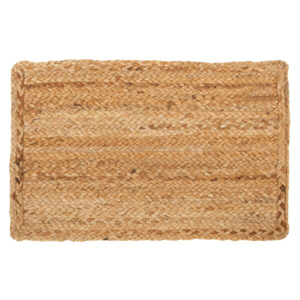 Handgemaakt jute vloerkleed 62 × 42 cm
