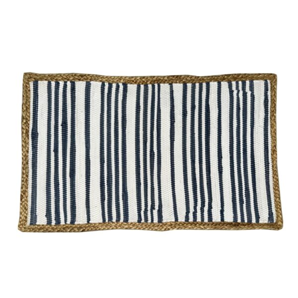 Jute-katoen vloerkleed 80 × 50 cm