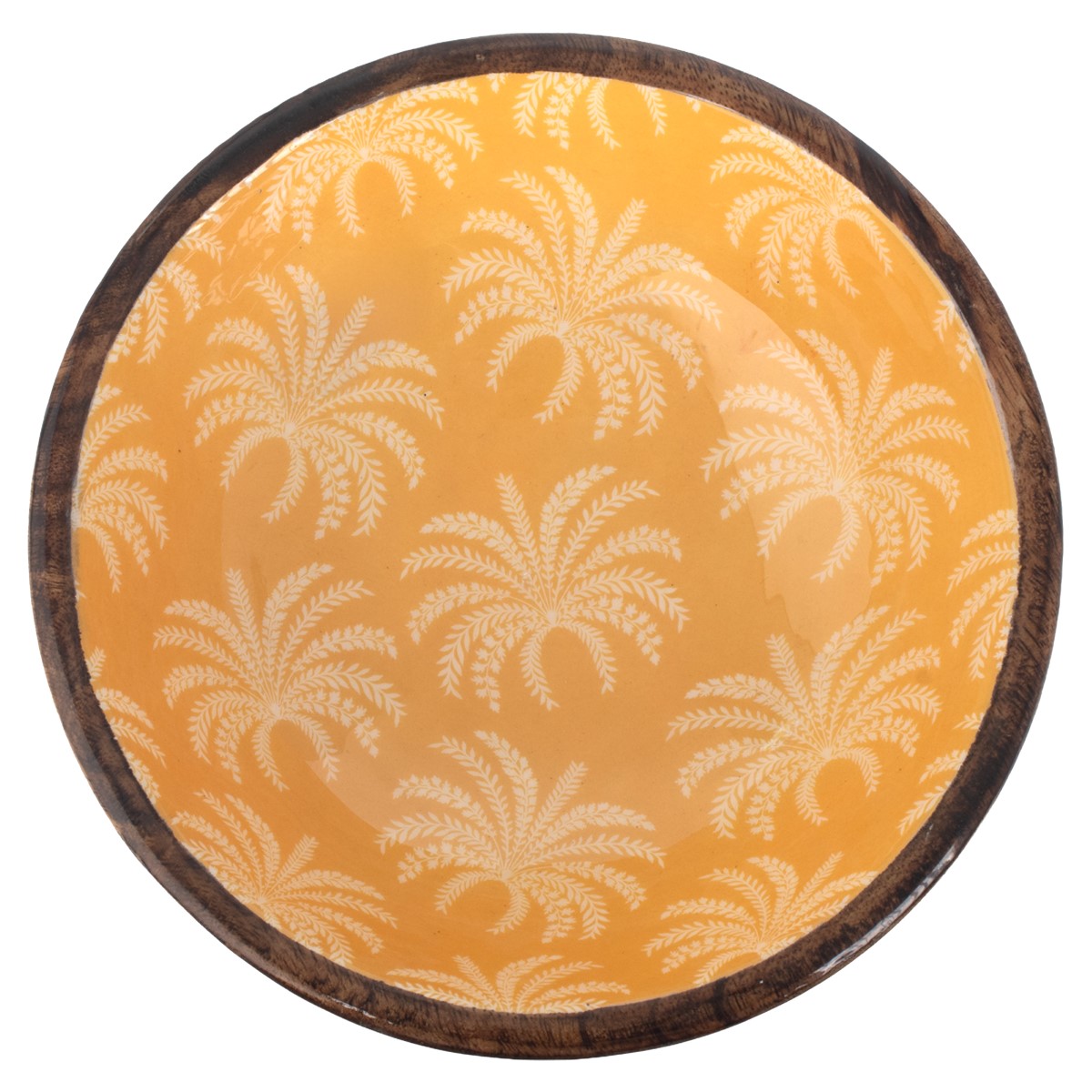 Ciotola con palme in legno e resina, 20 × 20 cm - immagine 4